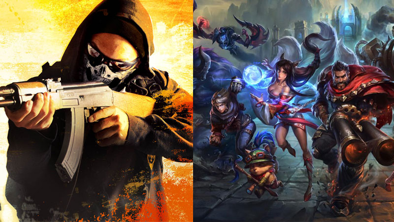 Counter Strike: Global Offensive ( CS:GO ) og League of Legends ( LoL )