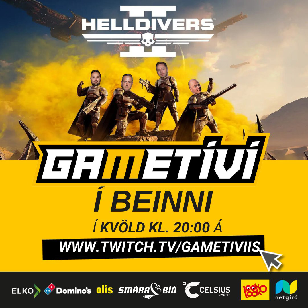 GameTíví sýnir Helldivers 2 í beinni útsendingu í kvöld
