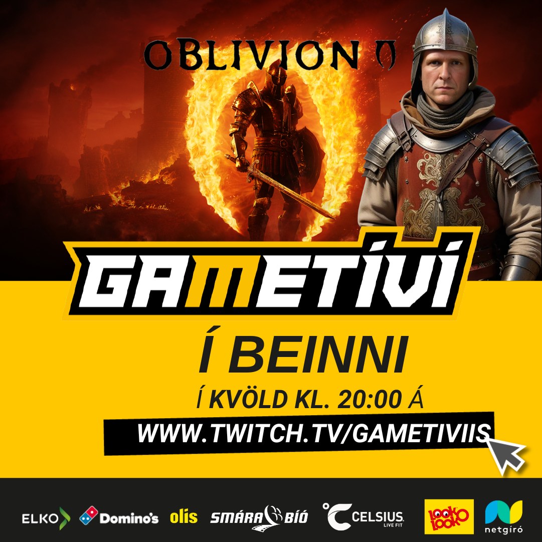 GameTíví opnar hliðið að Cyrodiil á ný - Bein útsending 11. maí