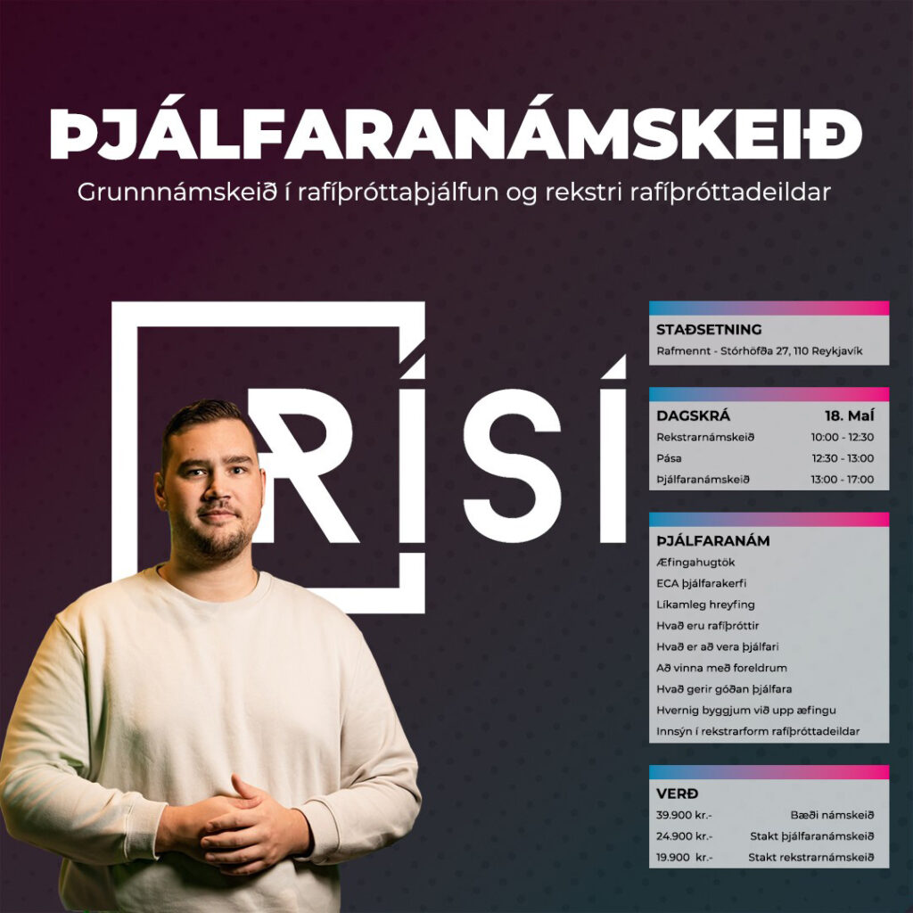 Skráning hafin á næsta þjálfara- og rekstrarnámskeið RÍSÍ