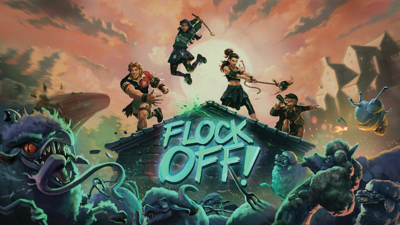 Flock Off! – Fjórir vinir, eitt hálendi og fullt af zombíukindum – nýr íslenskur tölvuleikur kynntur Flock Off! - Fjórir vinir, eitt hálendi og fullt af zombíukindum – nýr íslenskur tölvuleikur kynntur