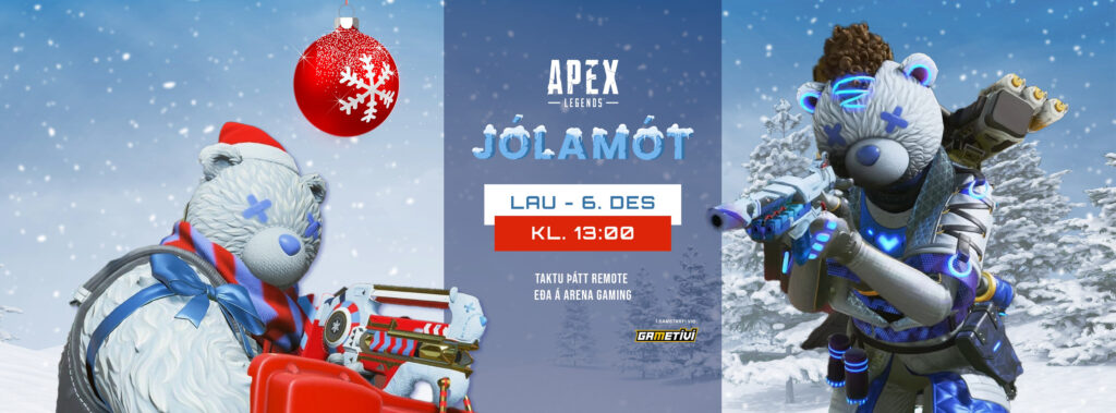 Jólamót Apex Legends: leikjahátíð og pubquiz í desember